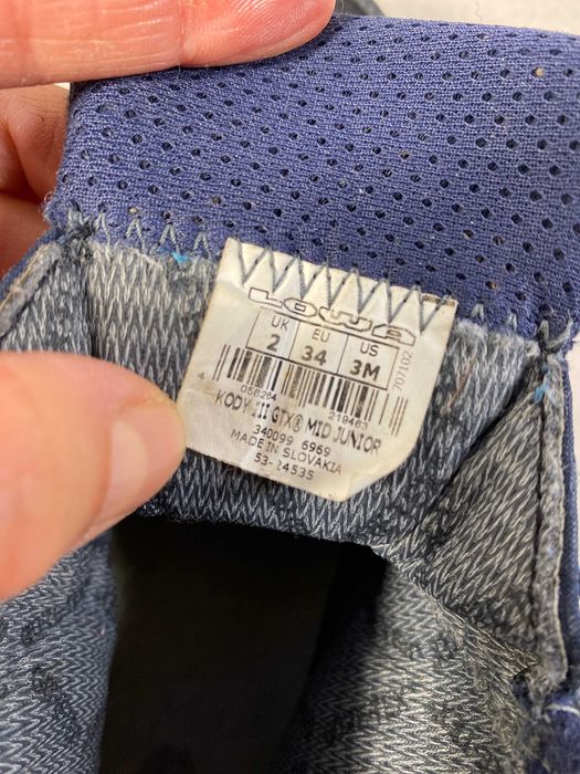 lowa kody 3 gtx mid gore-tex детские термо ботинки 34 р 21см оригинал