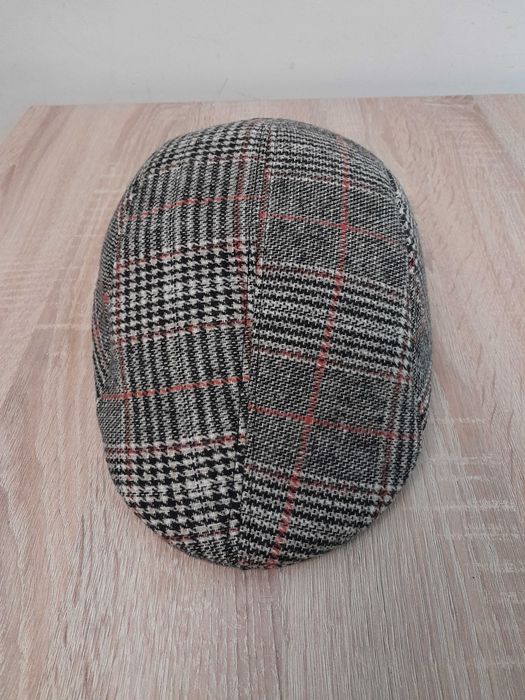 Nowa czapka z płaskim daszkiem, Retro_krateczka rozm. 57 (szara) UC_II