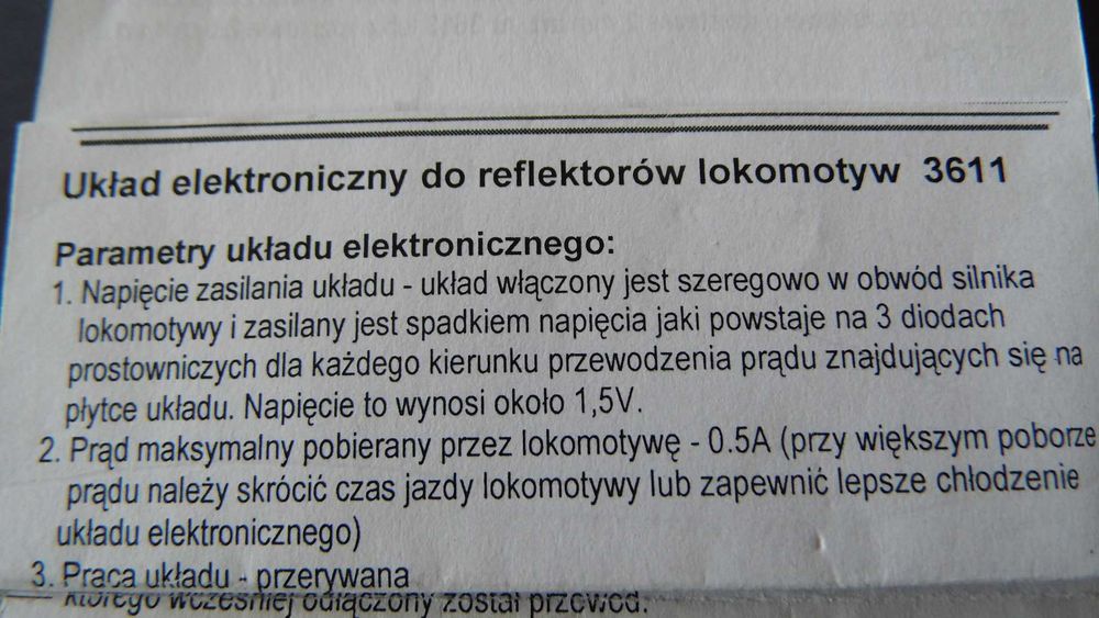 Modele kolejowe. Oświetlenie. Zestaw KLUBA.