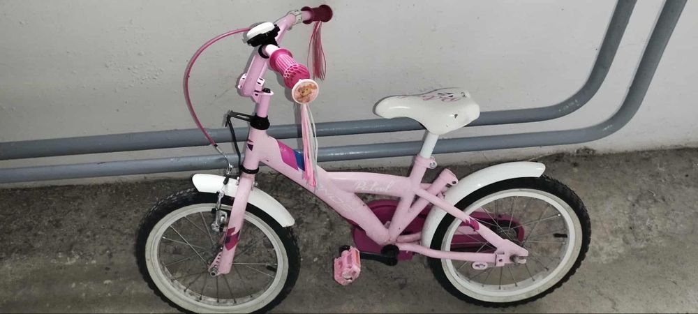 Rower dziecięcy 16 różowy