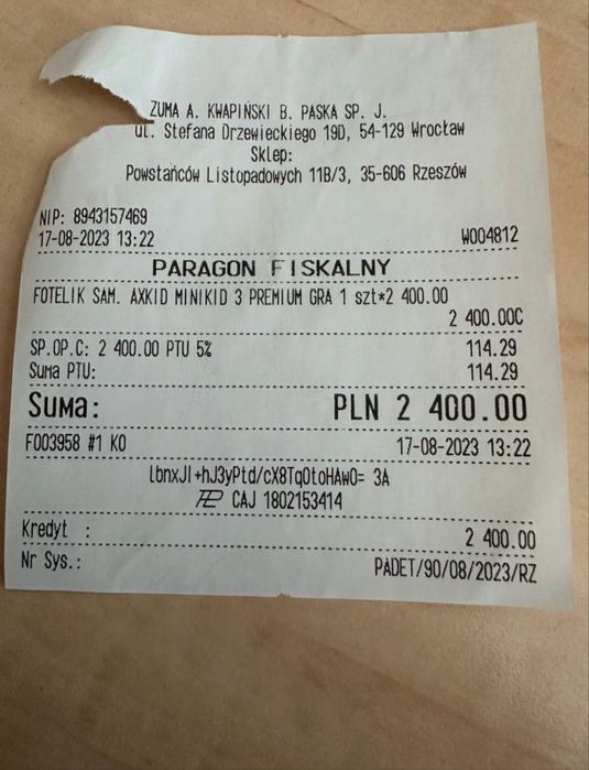 Fotelik samochodowy Axid Minikid 3