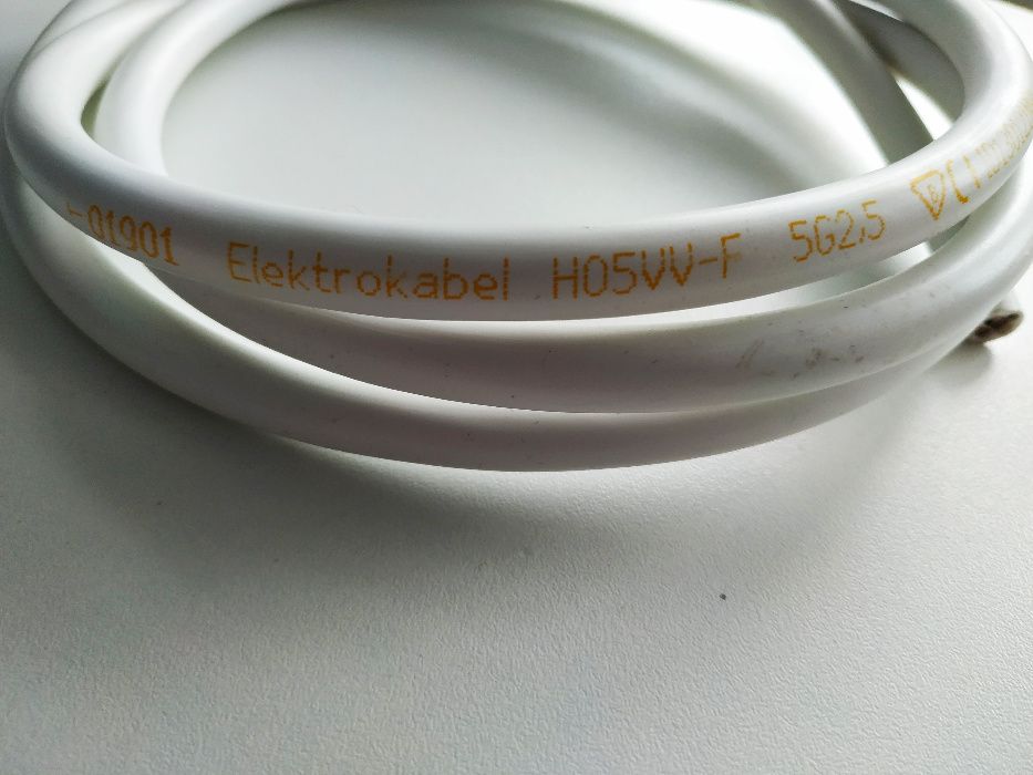 Kabel przewód siłowy płyty indukcyjnej siła indukcja 5x2,5 LINKA 2 m