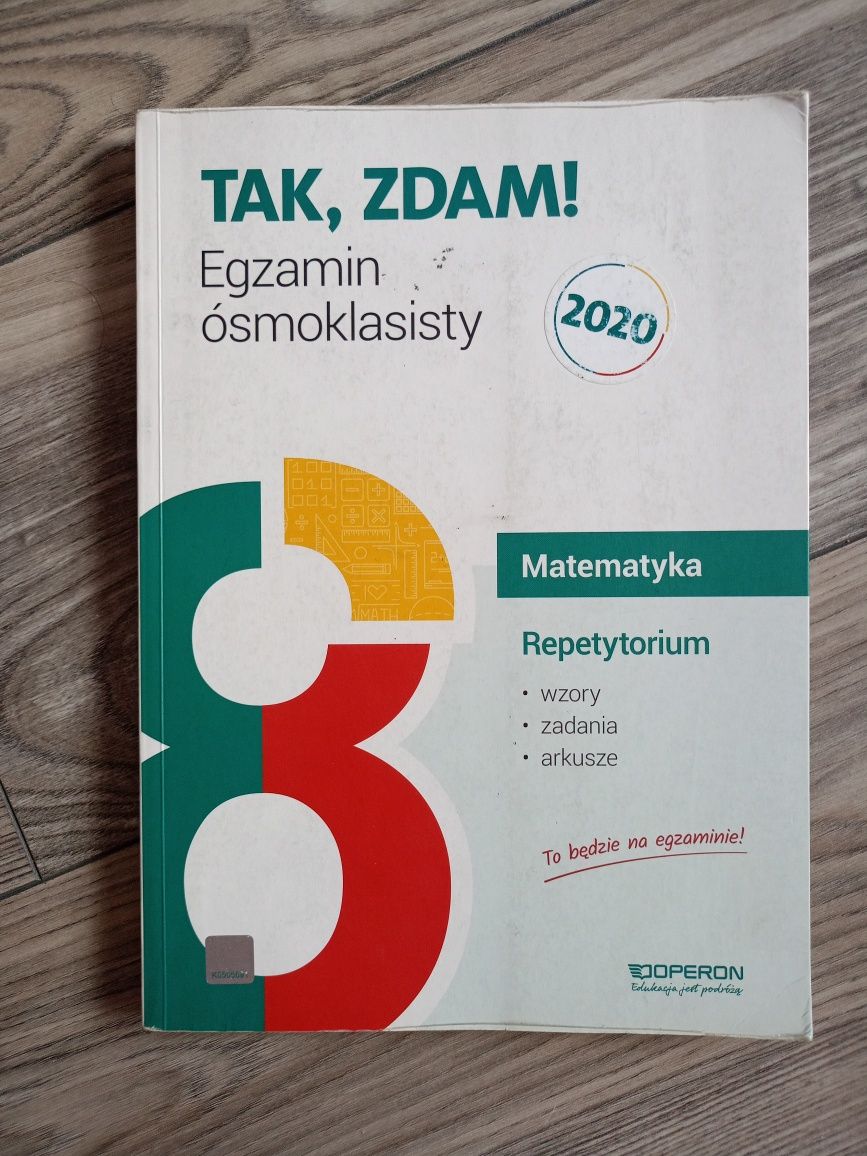 Tak, zdam repetytorium matematyka egzamin ośmoklasisty Operon