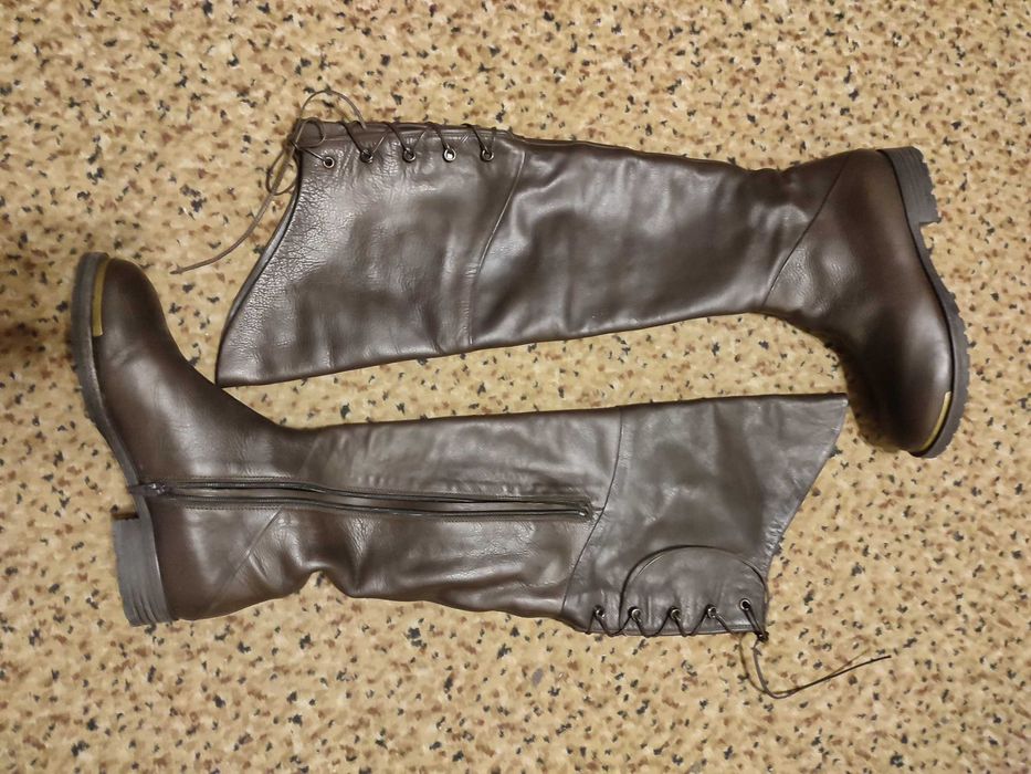 Продам сапоги кожаные