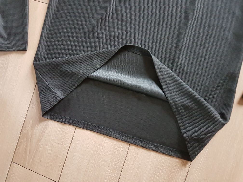 Nowa bluzka koszulka polo sweter XL XXL męska czarna długi rękaw