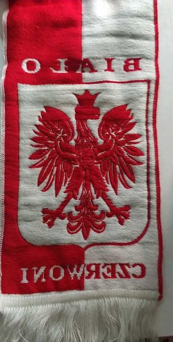 Szalik Biało - Czerwony Piotr Żyła dla kibica