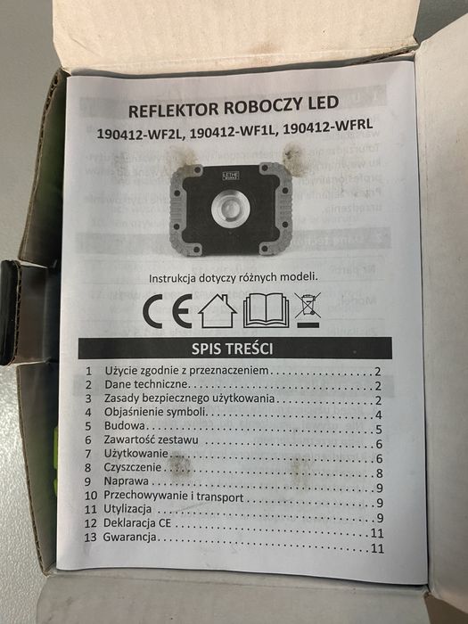 Reflektor roboczy LED 500 lm Lethe Works lampka warsztatowa halogen