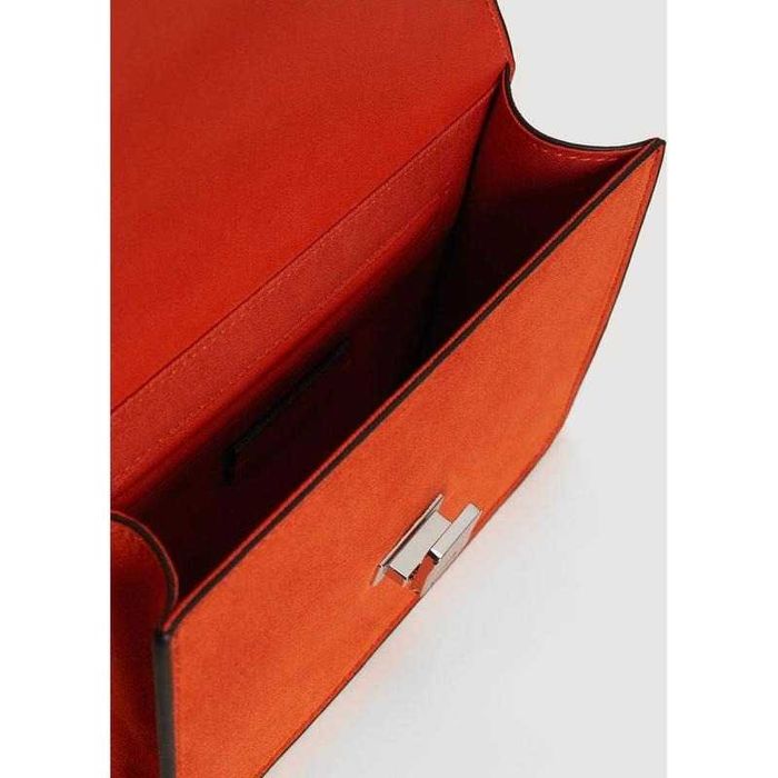 Яркий замшевый клатч от mango mango шикарная классика! премиум