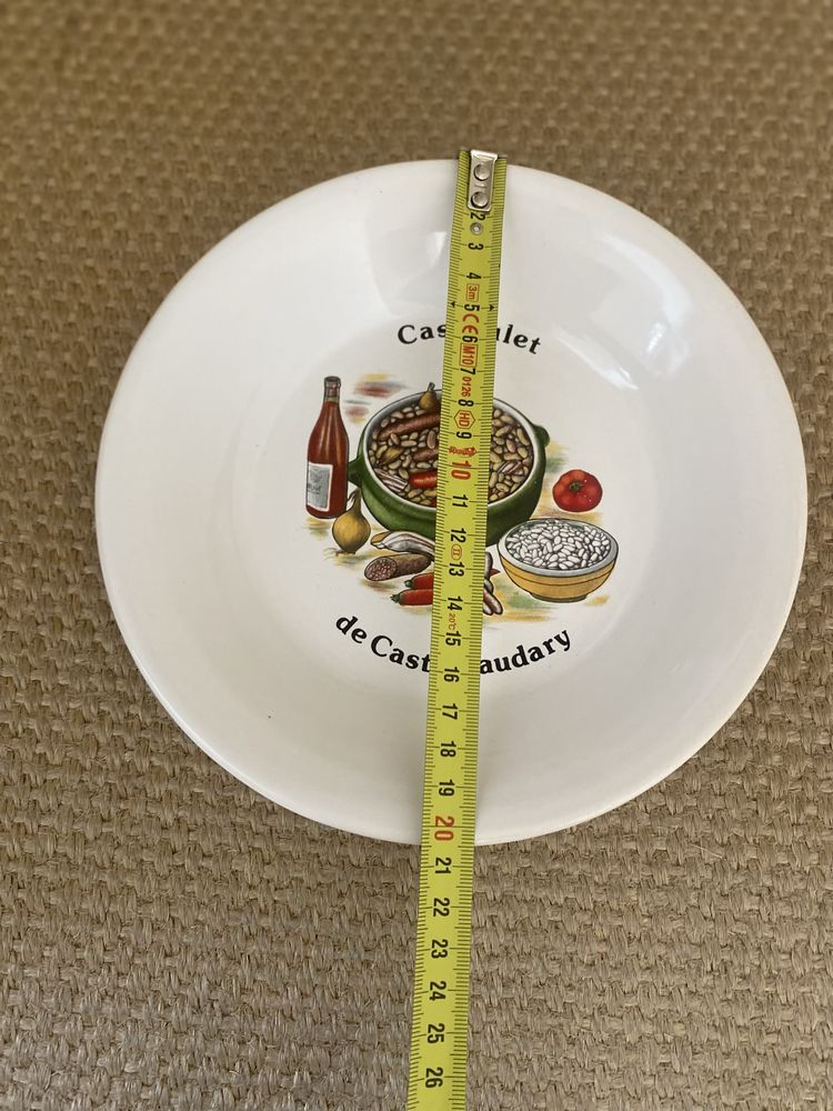 2 Pratos decorativos com frase em francês,Vintage Kitchen