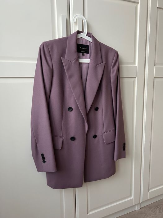 Marynarka Massimo Dutti – fioletowa, rozmiar 38