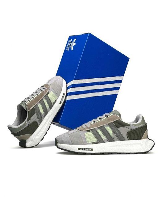 Кросівки Adidas Retropy E5 Texture White Gray/Green premium i86
