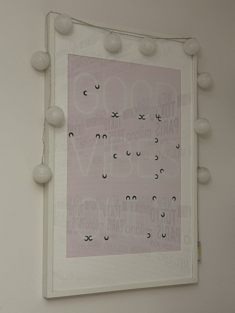 Poster rosa “Good Vibes”