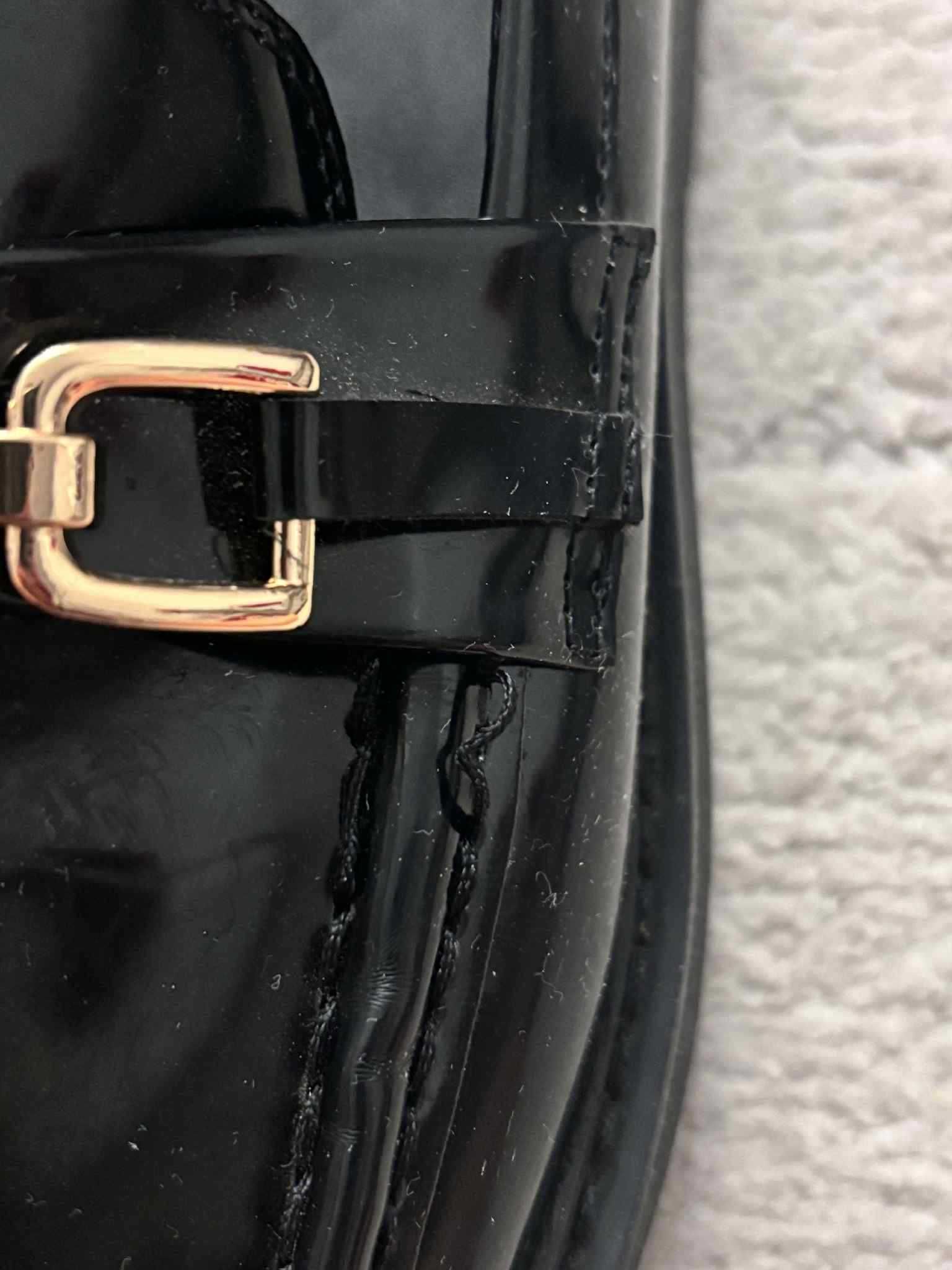 Buty lakierowane ZARA mokasyny r. 38