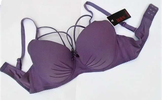 Han // biustonosz 85C zgaszony fiolet ozdobne ramiączka