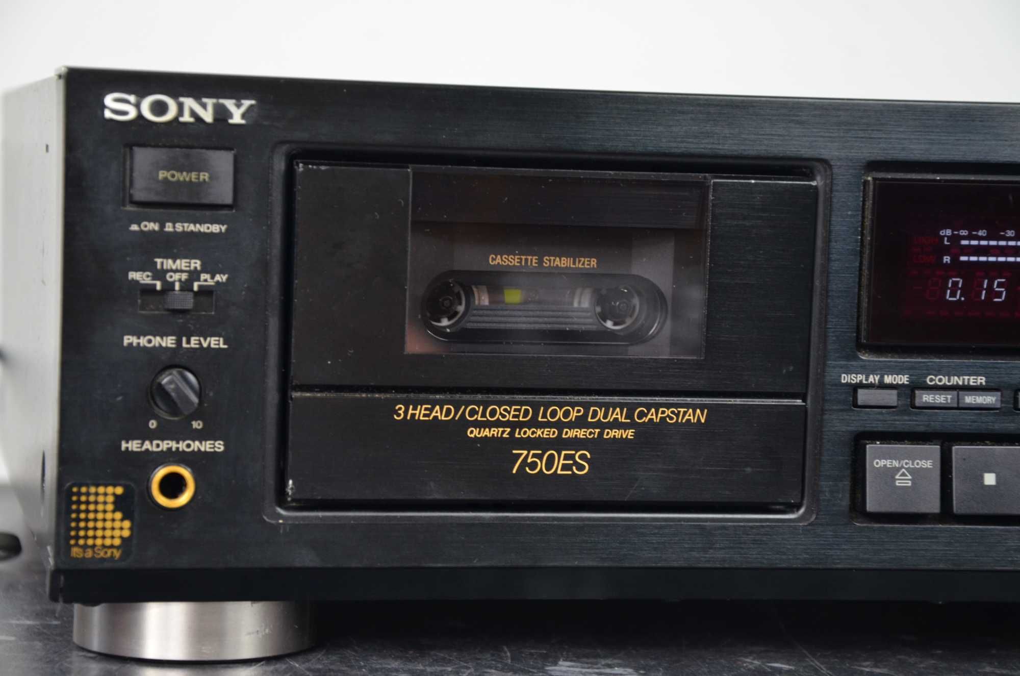 Magnetofon kasetowy Sony TC-K750ES czarny Oryginał Okazja