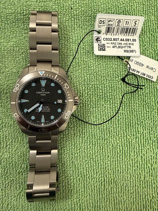 Zegarek Certina C032.807.44.081.00 38 mm