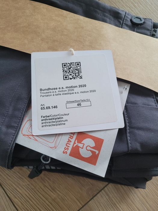 Spodnie robocze zwykłe,zimowe model 2020 Strauss rozmiar 46 antracyt,