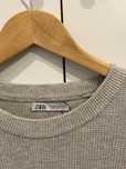 Sweater Cinzenta Zara 100% Algodão