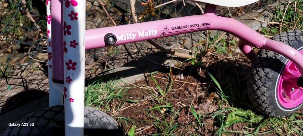 Rowerek biegowy Milly Mally (dla dziewczynki) - Idealny na start!