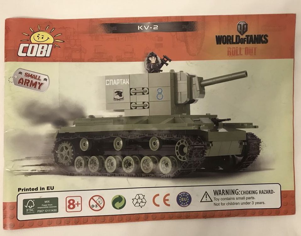 Klocki cobi czołg KV-2 cobiJ8