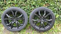 Felgi aluminiowe Dezent tv black 20cal 5x108 ,63,4mm plus opony falken