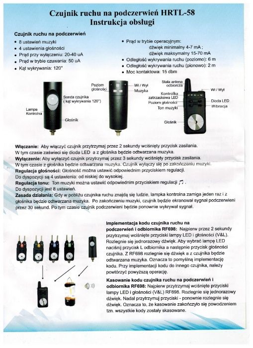 Sygnalizatory bran 3+1+1 Crystal FR 698 BLACK PRO