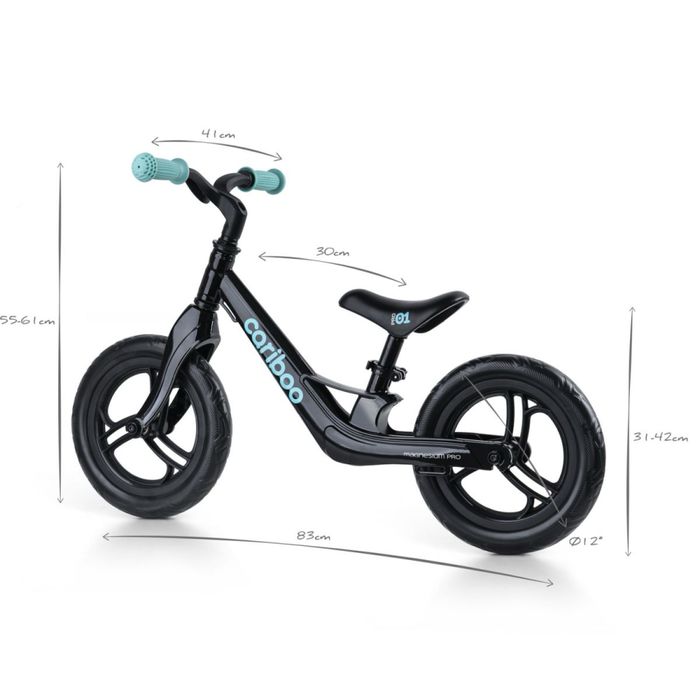 Беговел Cariboo чорно-бірюзовий, 1,5-5 років