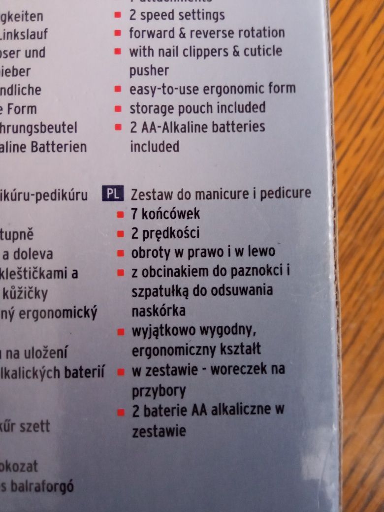 Zestaw do pedicure i manicure Nowy