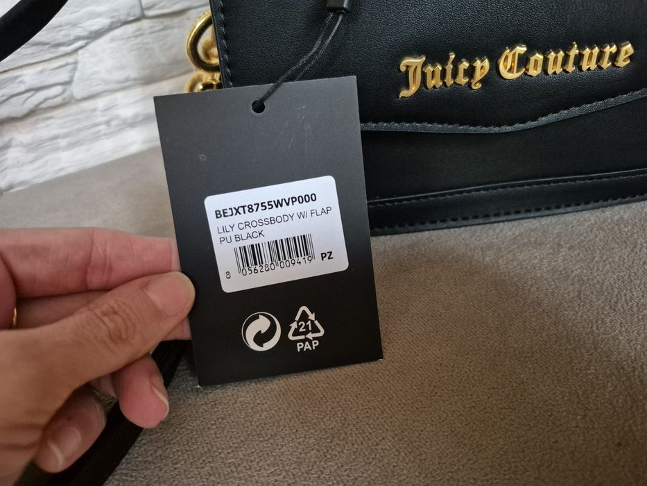 Torebka Torebeczka Damska Juicy Couture Czarna