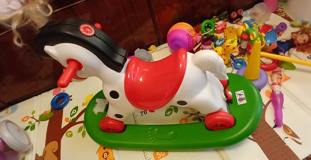 Кінь гойдалка 2 в 1