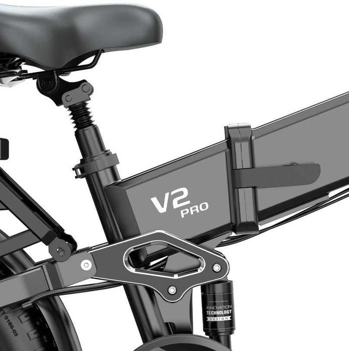 Rower elektryczny Ovivo V2 Pro - faktbike, składak, duży zasięg, kolor