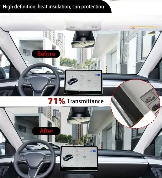 Filme Transparente HD para Janela de Carro ou Casa