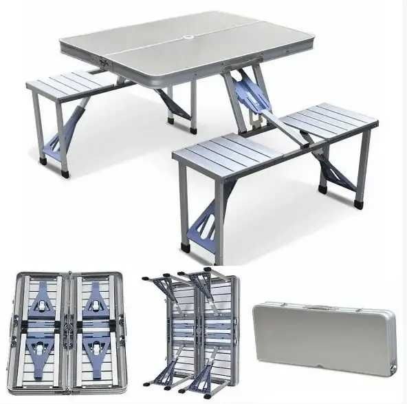 Складной алюминиевый стол для пикника со стульями Picnic Table