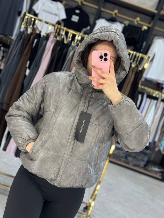 жіноча тепла кутра оверсайз  з капюшоном 42 44