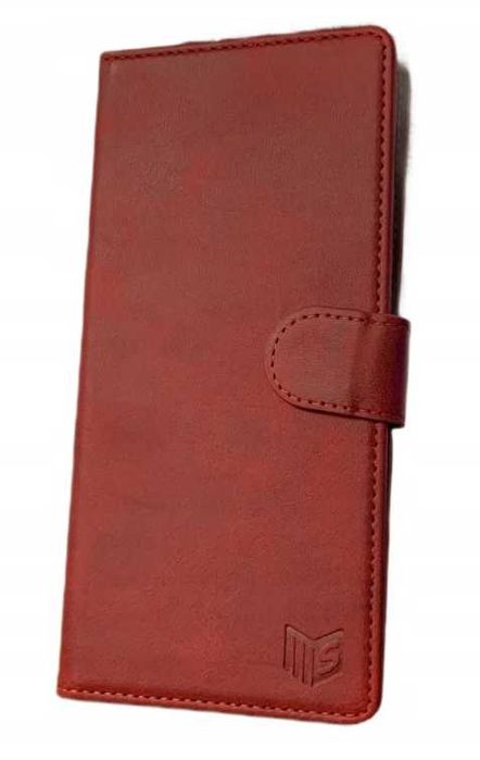 Etui Portfel Samsung S21 Ultra Bordowe Miejsce na Karty