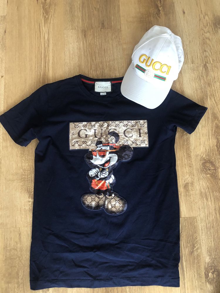 Gucci zestaw lato damski tshirt + czapeczka