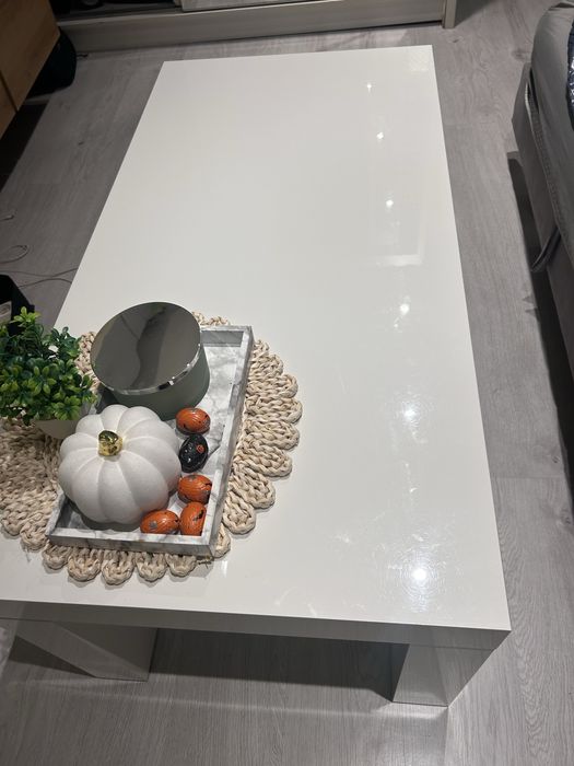 Stół kawowy biały połysk