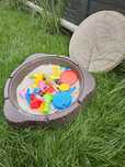 Little Tikes Duża Piaskownica Pień Drewna Basen z Pokrywą