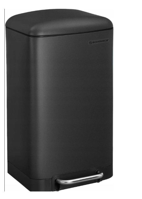 Songmics Kosz Na Śmieci 30 L Czarny Ltb01Bk