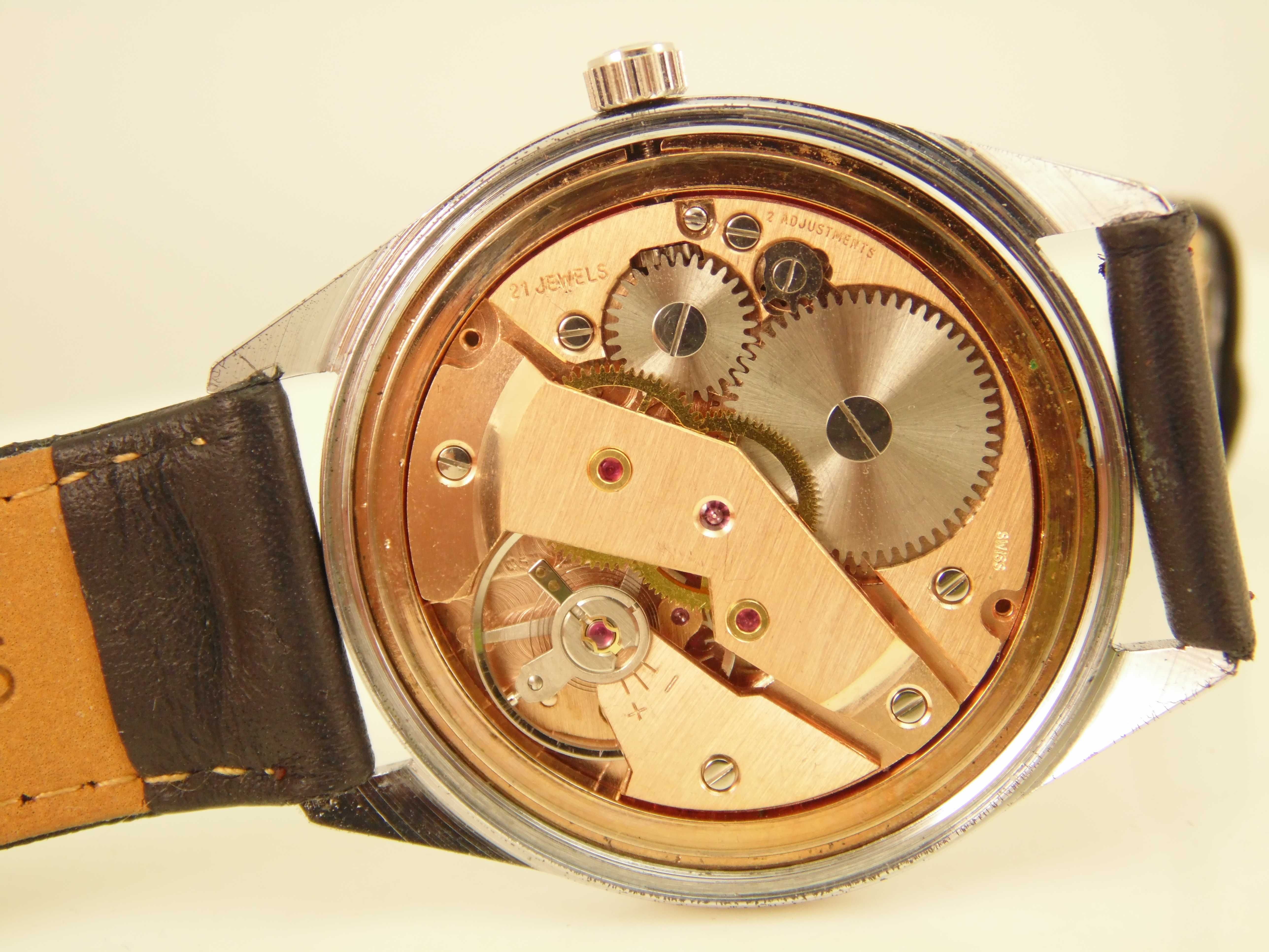Męski mechaniczny zegarek Atlantic . Worldmaster . original 21 kamieni