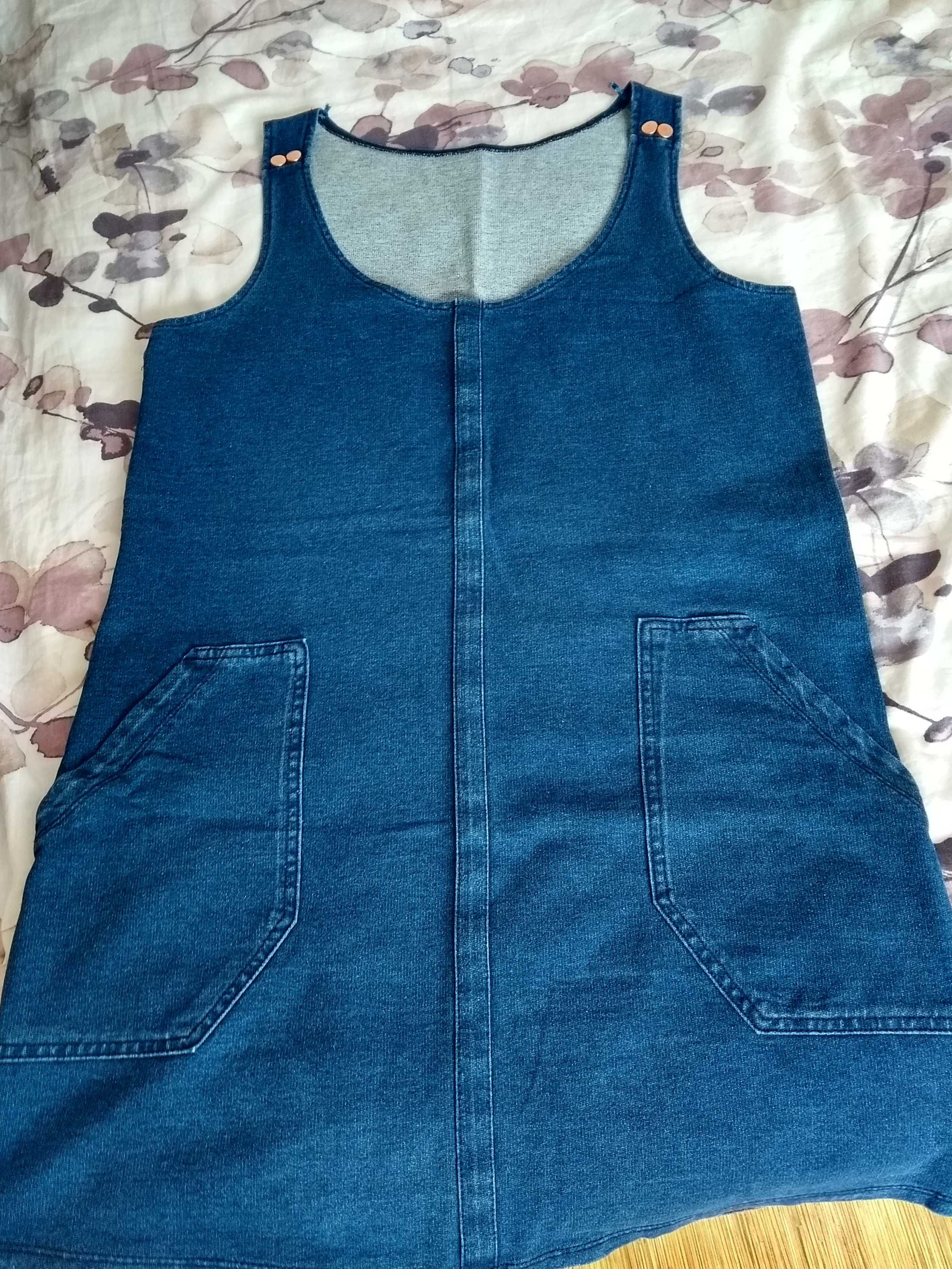 Sukienka tunika damska bawełniana. Jeans z lycrą.