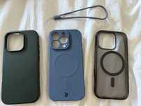 3 x etui do iphone 16 pro - spigen ultra hybrid t, bizon, leather