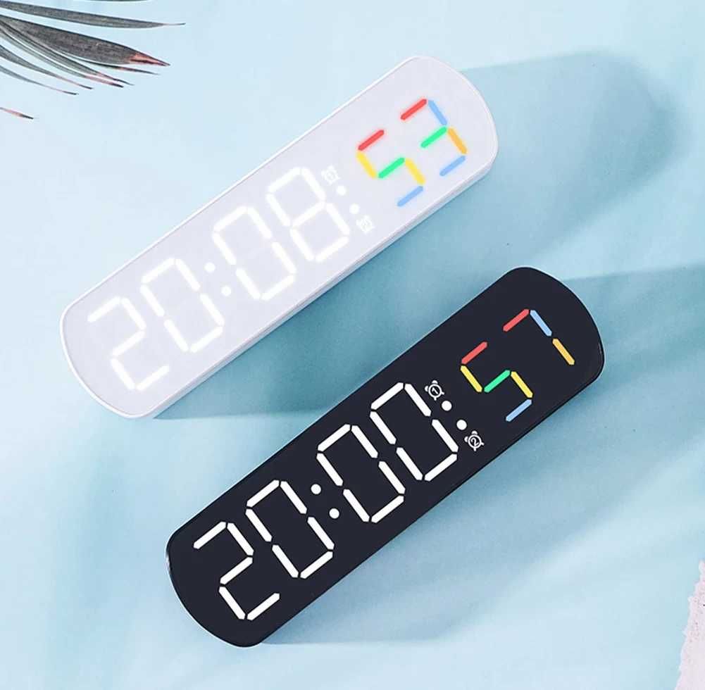 LED часы (варианты) дата будильник термометр электронный настольный