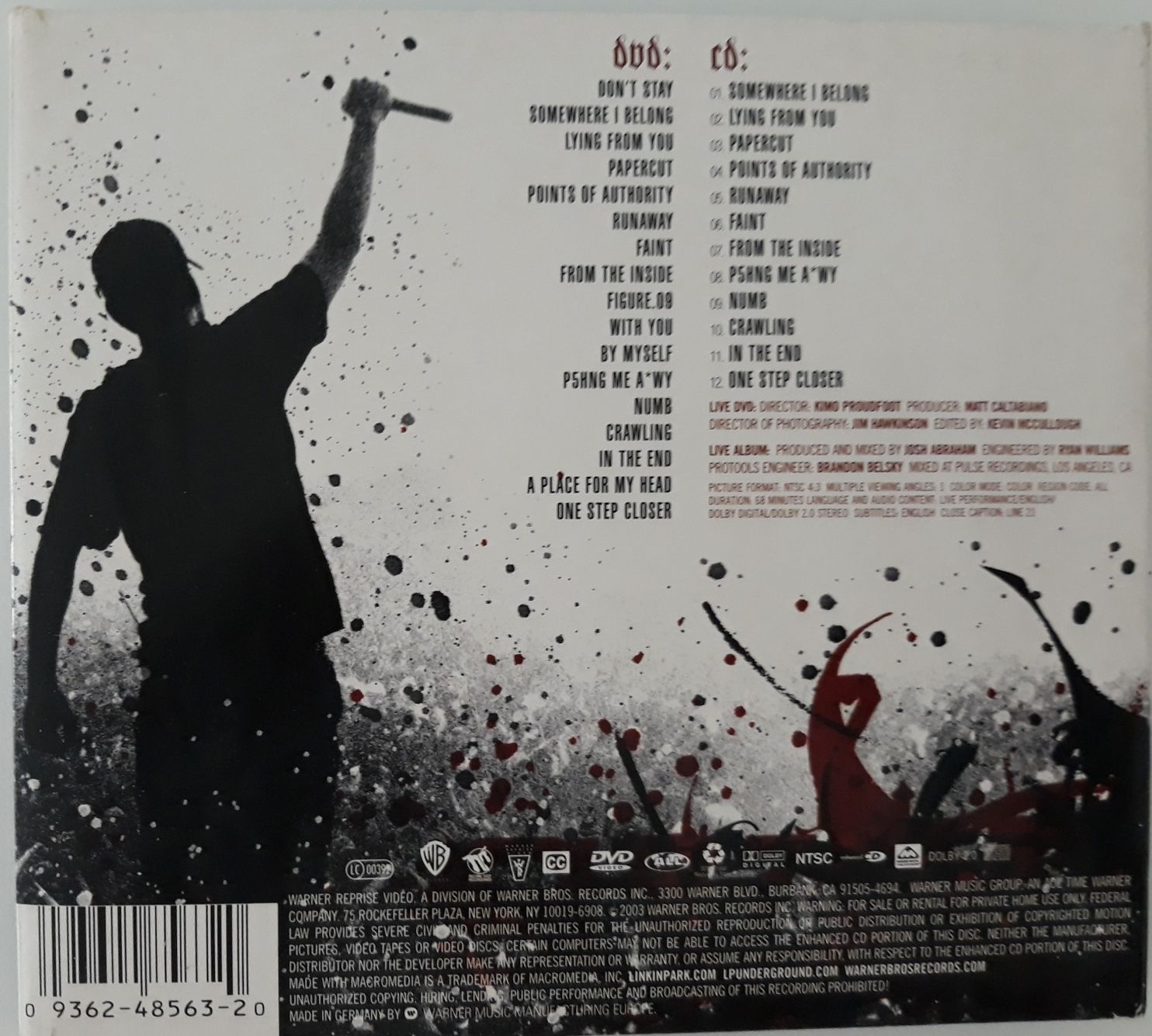 CD + DVD Linkin Park - Live In Texas