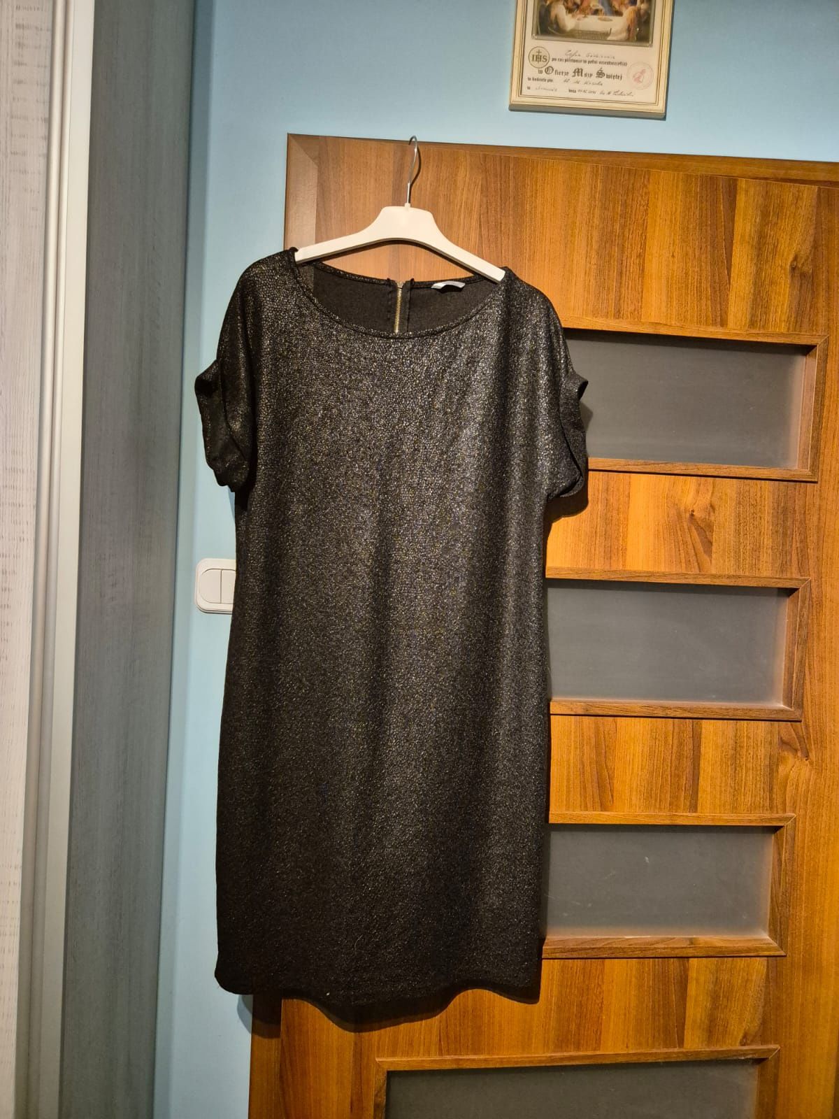 Czarna sukienka wieczorowa elegancka Black dress tanio cheap  pepco