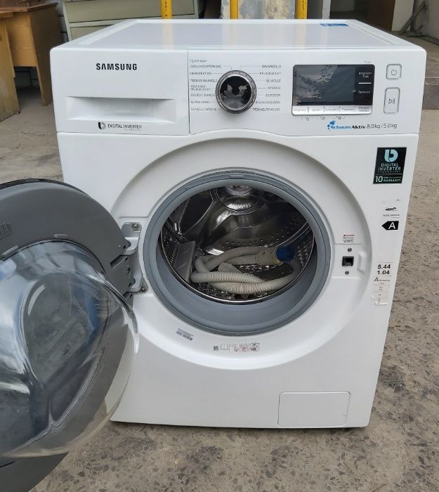 Стирально-сушильная машина Samsung WD80J6A00AW EcoBubble - 8/5 кг