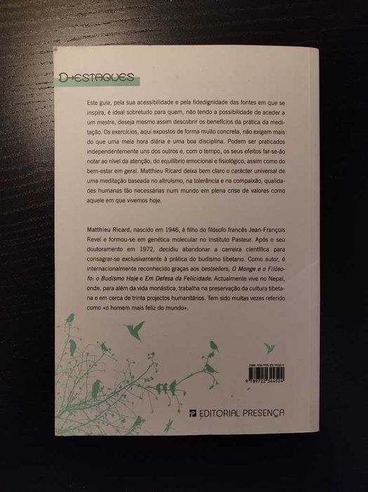 (Env. Incluído) A Arte da Meditação de Matthieu Ricard