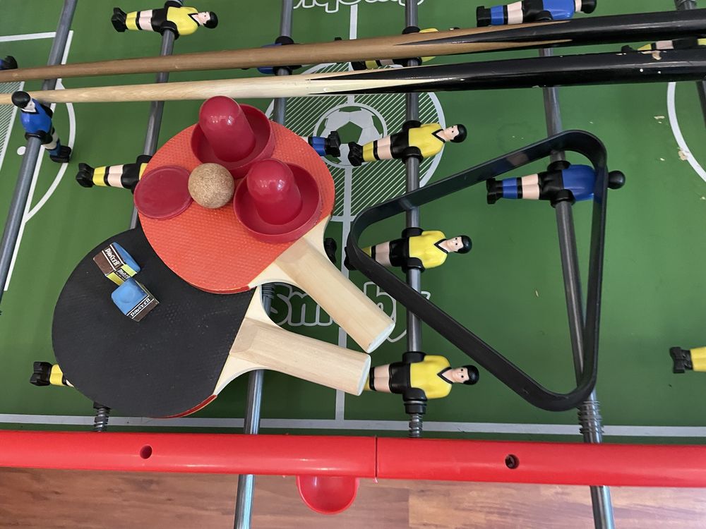 Stół SMOBY 4in1 piłkarzyki bilard ping-pong, hokej