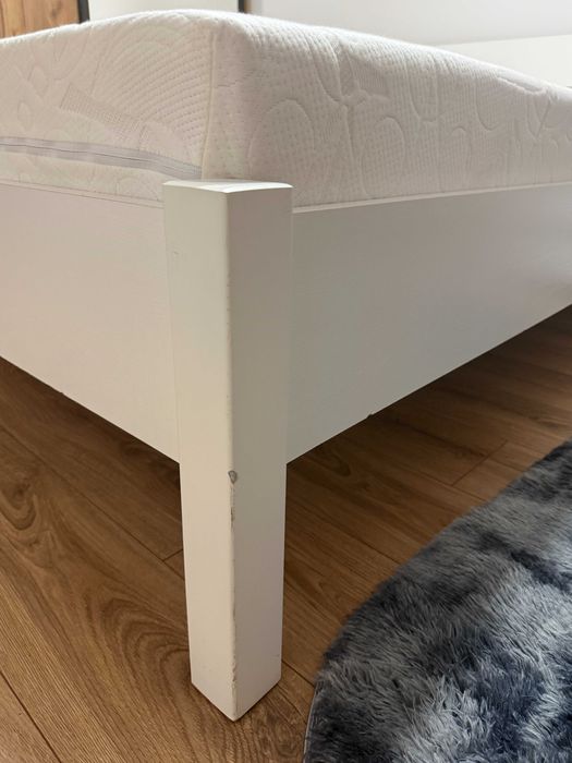 Łóżko dwuosobowe 140x200 AGATA z materacem - KOMPLET Z BODZIO Jak nowy