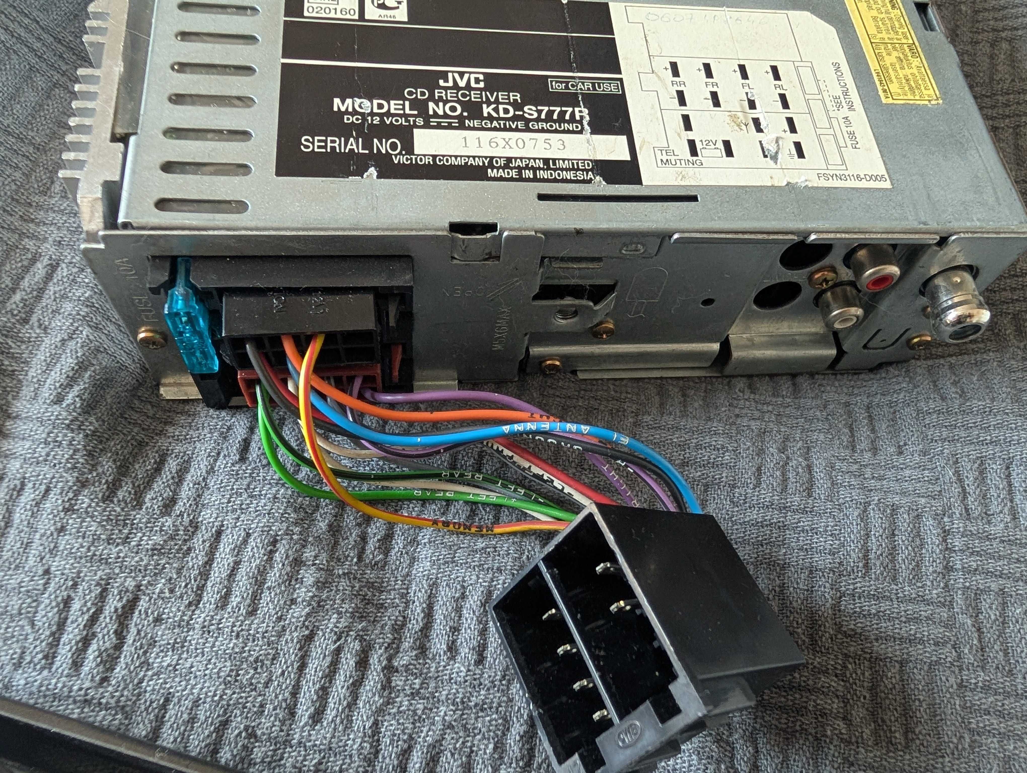 Radio samochodowe JVC kd-s777r